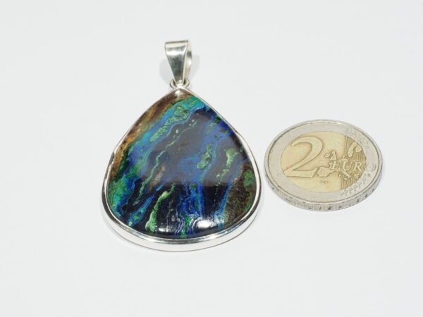 Pendentif n°4 Malachite Azurite & Argent 925 – Image 11