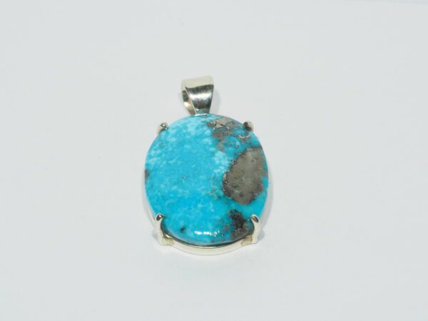 Pendentif n°10 Turquoise Pyrite & Argent 925 – Image 3